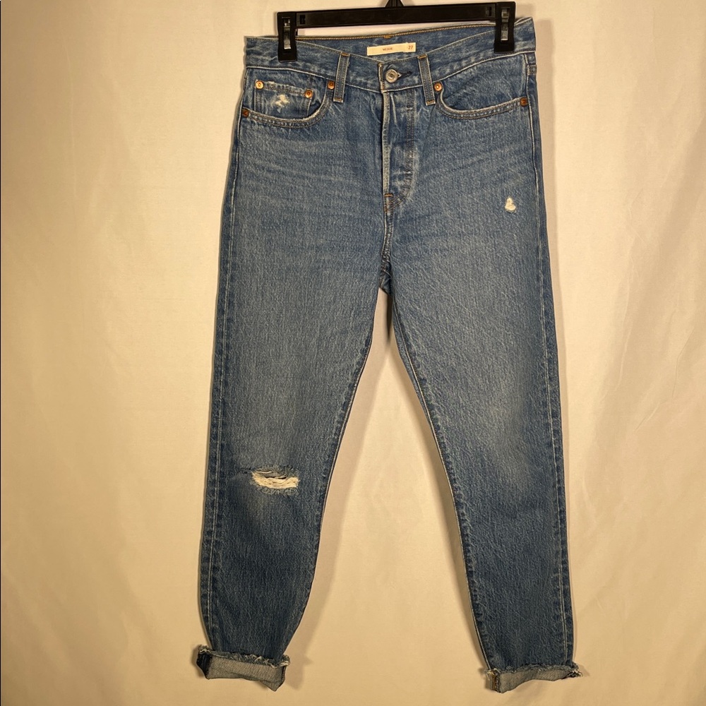 LEVIS WOMENS WEDGIE STRAIGHT JEAN 27 - Picture 2 of 7